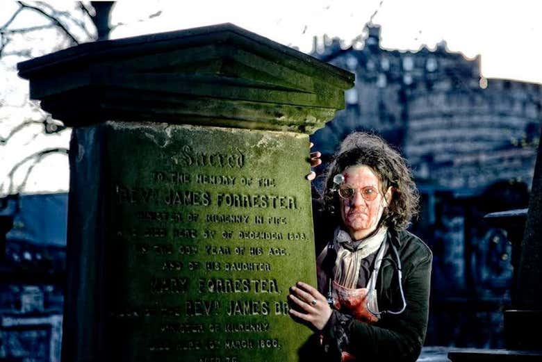 Ghost in the Greyfriars Kirkyard graveyard